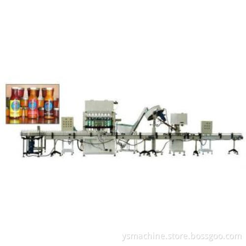 soy sauce washing filling capping 3 in 1 machine